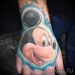 Miki egér tetoválás a karon - kész tetoválás 16052016 -ból 28