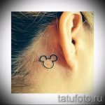 Mickey egér tetoválás a nyakon - kész tetoválás 16052016 -ból 5
