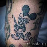 Mickey egér koponyatetoválás - kész tetoválás 16052016 -ból 2
