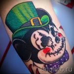 Mickey egér koponyatetoválás - kész tetoválás 16052016 -ból 4