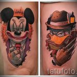 Mickey egér tetoválás gonosz - kész tetoválás a 16052016 -on 2