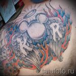 tetoválás mickey egér angyal - kész tetoválás 16052016 -ból 1