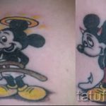 tetoválás mickey egér angyal - kész tetoválás 16052016 -ból 2