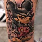 tetoválás mickey egér dühös - kész tetoválás 16052016 -ból 1