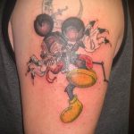 tetoválás mickey egér dühös - kész tetoválás 16052016 -ból 2