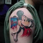 tetoválás mickey egér dühös - kész tetoválás 16052016 -ból 11