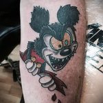 tetoválás mickey egér dühös - kész tetoválás 16052016 14