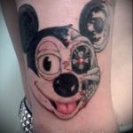 tetoválás mickey egér dühös - kész tetoválás 16052016 -ból 15