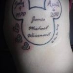 Mickey egér tetoválás vázlata - kész tetoválás 16052016 -ból 2