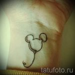 Mickey egér tetoválás a csuklón - kész tetoválás 16052016 -ból 4