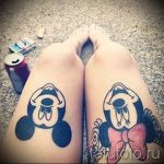 Mickey egér tetoválás a lábán - kész tetoválás 16052016 -ból 1