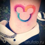 Mickey egér tetoválás a lábán - kész tetoválás 16052016 -ból 2