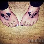 Mickey egér tetoválás a lábán - kész tetoválás 16052016 -ból 3