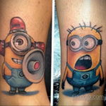 Fénykép Tattoo Minion a rajzfilmből 2019.12.12 № 003 -Tetováló Minion a kosárból-