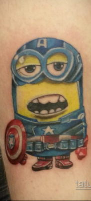 Fotó Tattoo Minion a karikatúrából 2019.12.12 №014 -Tetováló Minion a kosárból-