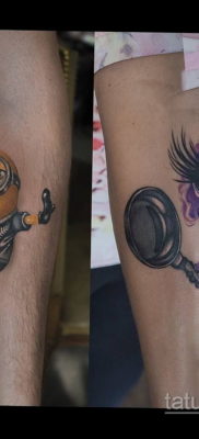 Fotó Tattoo Minion a karikatúrából 2019.12.12 №013 -Tetováló Minion a kosárból-