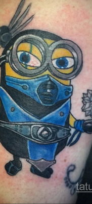 Fotó Tattoo Minion a karikatúrából 2019.12.12 №034 -Tetováló Minion a kosárból-