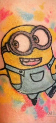 Fotó Tattoo Minion a karikatúrából 2019.12.12 №041 -Tetováló Minion a kosárból-