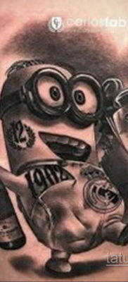Fotó Tattoo Minion a karikatúrából 2019.12.12 №040 -Tetováló Minion a kosárból-