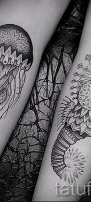 Tengeri ló tetoválás - fotó példa a kész tetoválásra a 28 jelentéséről szóló cikkhez