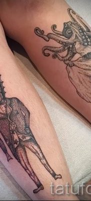 Tengeri ló tetoválás - fényképes példa a kész tetoválásra a 17 jelentéséről szóló cikkhez