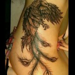 татуировка феникс на бедрото - примери за готови снимки на татуировка 01022016 2