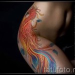 татуировка феникс на бедрото - примери за готови снимки на татуировка 01022016 3