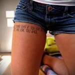 надпис на татуировка на бедрото - примери за готови снимки на татуировка 01022016 6