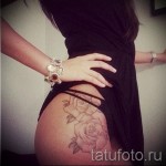 татуировка на бедрата момичета - примери за готови снимки на татуировка 01022016 7
