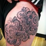 модел на татуировка на бедрото - примери за готови снимки на татуировка 01022016 1