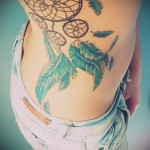 татуировки на бедрата на ловец на сънища - примери за готови татуировки на снимки 01022016 4