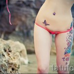 татуировка на пеперуда на бедрото - примери за готови татуировки на снимки 01022016 2