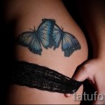 татуировка на пеперуда на бедрото 1