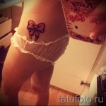 татуировки с лък бедрата - примери за готови татуировки на снимки 01022016 1