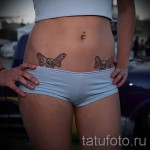 татуировки с лък на бедрата - примери за готови татуировки на снимки 01022016 4