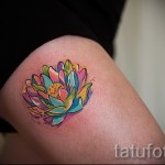 акварелна татуировка на бедрото 5