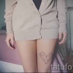 геометрия татуировка на бедрото 1