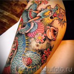 татуировка на драконово бедро - примери за готови татуировки на снимки 01022016 - 005