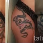 татуировка на бедро дракон - примери за готови татуировки на снимки 01022016 - 012