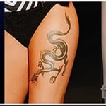 татуировка на бедро дракон - примери за готови татуировки на снимки 01022016 - 020