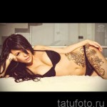 татуировка на бедрото и отстрани - примери за готови татуировки на снимки 01022016 4