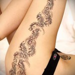 татуировка на бедрото и задните части 4