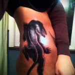 татуировка на бедрата на пантера - примери за готови татуировки на снимки 01022016 1