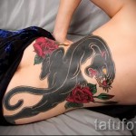 татуировка на бедрата на пантера - примери за готови татуировки на снимки 01022016 2