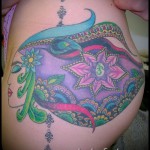 татуировка на страничното бедро - примери за готови татуировки на снимки 01022016 12