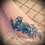 татуировки божури на бедрото - примери за готови татуировки на снимки 01022016 5