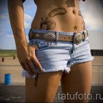 татуировка с пистолет на бедро - примери за готови татуировки на снимки 01022016 6