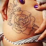 татуировка на роза на бедрото - примери за готови татуировки на снимки 01022016 009