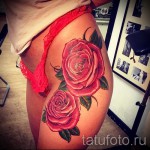 татуировка на роза на бедро - примери за готови татуировки на снимки 01022016 011