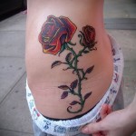 татуировка на роза на бедро - примери за готови татуировки на снимки 01022016 019